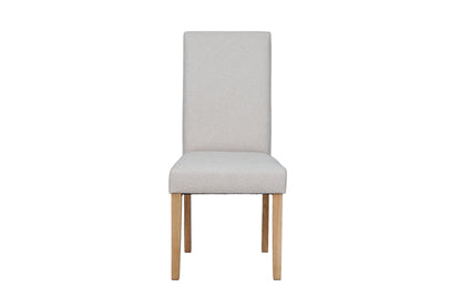 byLIVING Esszimmerstuhl 2er Set ELIAS / Webstoff taupe oder dunkelgrau / Gestell Massivholz schwarz / B 47, H 99,5, T 60 cm