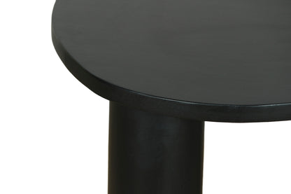 byLIVING Couchtisch ETHAN / Tischplatte und Gestell in schwarz oder naturfarben (Akazie) / Wohnzimmertisch / Beistelltisch / Maße: B 110, H 45, T 55 cm