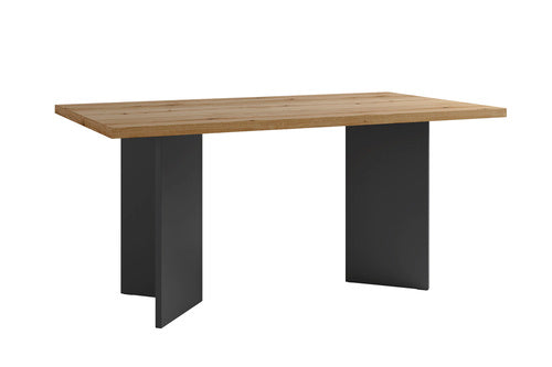 byLIVING Tisch MARTEN / Tischplatte in Evoke Eiche - Optik, Gestell in anthrazit / stabile Konstruktion, bis 6 Personen / Esstisch / Küchentisch / Maße: 138 x 90, H 75,5 cm oder 160 x 90, H 75,5 cm