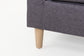 Ecksofa ATLANTA / Webstoff dunkelgrau / Beine natur aus Massivholz / Longchair wahlweise rechts oder links montierbar / 218 x 144, H 78,5 cm