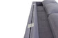 Ecksofa ATLANTA / Cord grau / Beine schwarz aus Massivholz / Longchair wahlweise rechts oder links montierbar / 218 x 144, H 78,5 cm