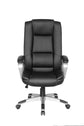 Derek-XXL Chefsessel Bürostuhl bis 150 kg belastbar, Kunstleder schwarz
