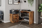 Winkelschreibtisch BELFAST / Rechts oder Links montierbar / 3 Schubkästen / Anthrazit, Weiß-Anthrazit, Artisan Eiche (Eiche-Optik) oder Old Wood (Altholz-Optik) /Bürotisch / Eckschreibtisch / Schreibtisch / B 129, H 83,5, T 105 cm