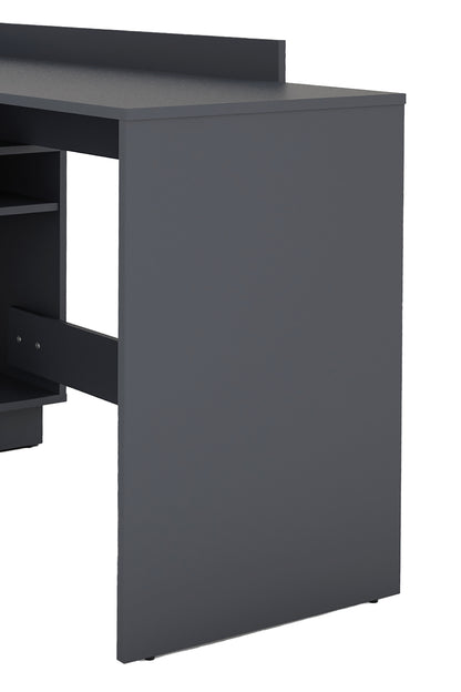 Winkelschreibtisch BELFAST / Rechts oder Links montierbar / 3 Schubkästen / Anthrazit, Weiß-Anthrazit, Artisan Eiche (Eiche-Optik) oder Old Wood (Altholz-Optik) /Bürotisch / Eckschreibtisch / Schreibtisch / B 129, H 83,5, T 105 cm