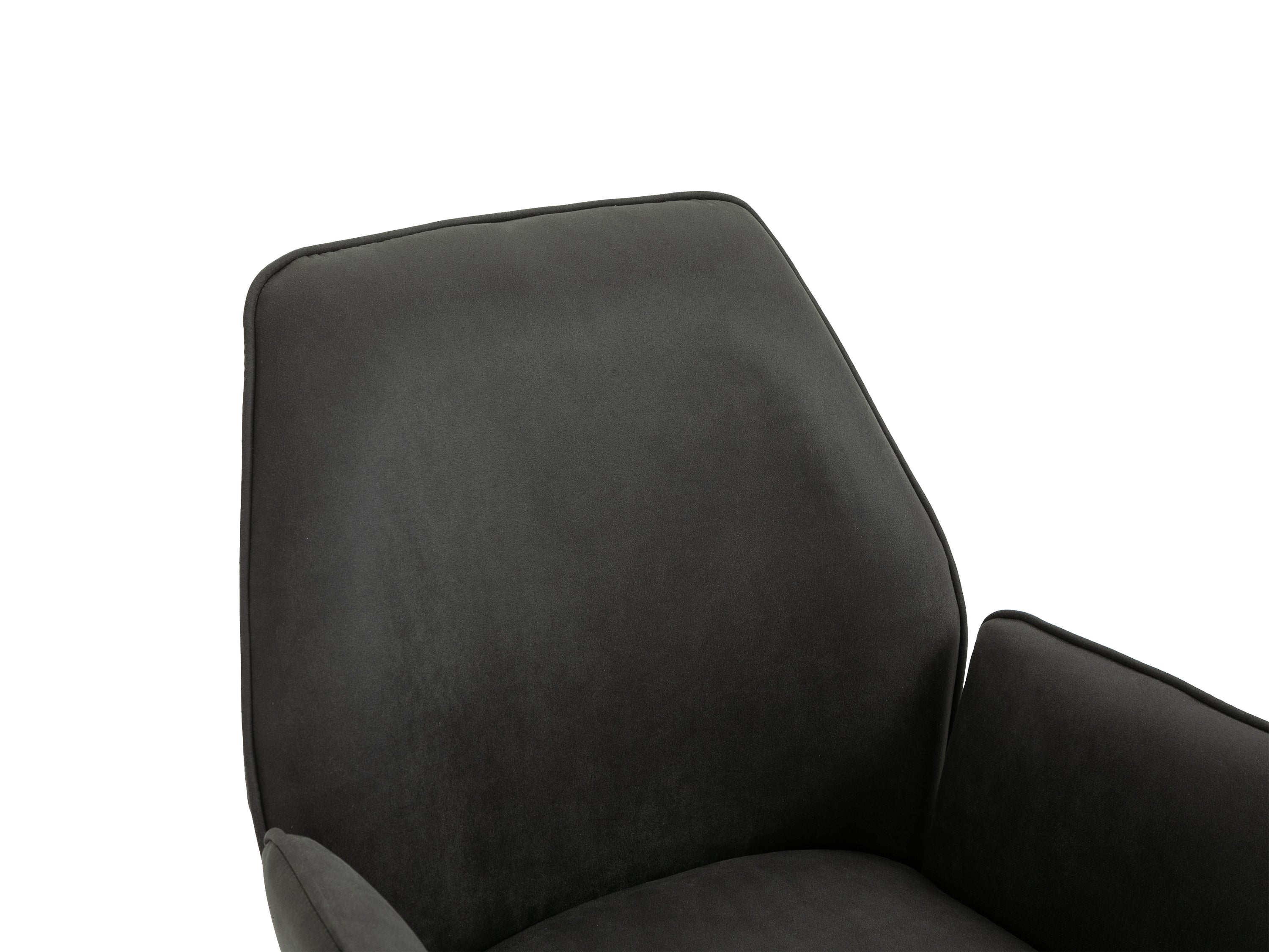 Esszimmerstuhl 2er Set Blair / Microfaser in schwarz, Samt in anthrazit oder Webstoff in hellgrau / Gestell Metall schwarz / Sitzschale 360° drehbar / Esszimmerstuhl / Wohnzimmerstuhl / B 57, H 89, T 61 cm