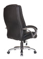 Chefsessel BRUNO-XXL/ bis 150 kg belastbar /Kunststoff anthrazit/ Wippmechanik mit Härtegradeinstellung/ Höhenverstellung/
 Gebremste Sicherheitsrollen/ B 71,5 H 114-124 T 70,5 cm