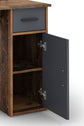 Schreibtisch DIEGO / Arbeits-Tisch mit viel Stauraum in Sonoma Eiche (Eiche-Optik), weiß, Old Wood (Altholz-Optik) / Computer-Tisch / 1 Schublade, 1 Tür, 3 offene Fächer / 120x88x55cm (BxHxT)
