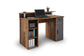 Schreibtisch DIEGO / Arbeits-Tisch mit viel Stauraum in Sonoma Eiche (Eiche-Optik), weiß, Old Wood (Altholz-Optik) / Computer-Tisch / 1 Schublade, 1 Tür, 3 offene Fächer / 120x88x55cm (BxHxT)
