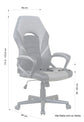 Chefsessel FREEZE / Gestell Kunststoff schwarz / Kunstleder schwarz - dunkelgrau oder weiß / Mesh / Wippmechanik / Sicherheitsklemmschutz / Gebremste Rollen / bis 110 KG / B 59 H 111,5-123,5 T 63,5cm