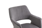 ELEONORE Stuhl, 2-er Set, Gestell schwarz, in Bouclè dunkelgrau, Cordbezug hellgrau, Samtbezug Anthrazit oder Webstoffbezug grau