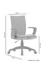Chefsessel SIT / Kunststoff schwarz / Bezug Webstoff grau oder schwarz / Höhenverstellung /gebremste Sicherheitsrollen / B 55, H 86,5- 94, T 58,5 cm