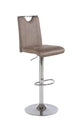 Barhocker FIRE / Moderner Barhocker Vintage braun / Gestell verchromt mit Höhenverstellung / 360° drehbar / B 40, H 97-120, T 48 cm