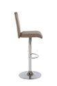 Barhocker FIRE / Moderner Barhocker Vintage braun / Gestell verchromt mit Höhenverstellung / 360° drehbar / B 40, H 97-120, T 48 cm