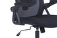 Bürostuhl FLEX / optional mit Kopfstütze / Kunststoff schwarz, Netzstoff schwarz / Wippmechanik / Armlehne klappbar / Lordoseneinstellung / B 62, H 95-103, T 58,5 cm oder B 62, H 111-119, T 66 cm