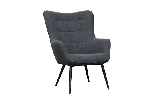 UTA Sessel, Gestell in schwarz, in schwarz, grau, sandfarben oder grün