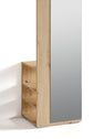 Flurgarderobe BEN / Garderobe Artisan Eiche (Eiche-Optik), Old Wood (Altholz-Optik), weiß oder anthrazit / mit Spiegel / Spiegelschrank für den Flur mit Kleiderstange und Ablage / B 40, H 184, T 35 cm