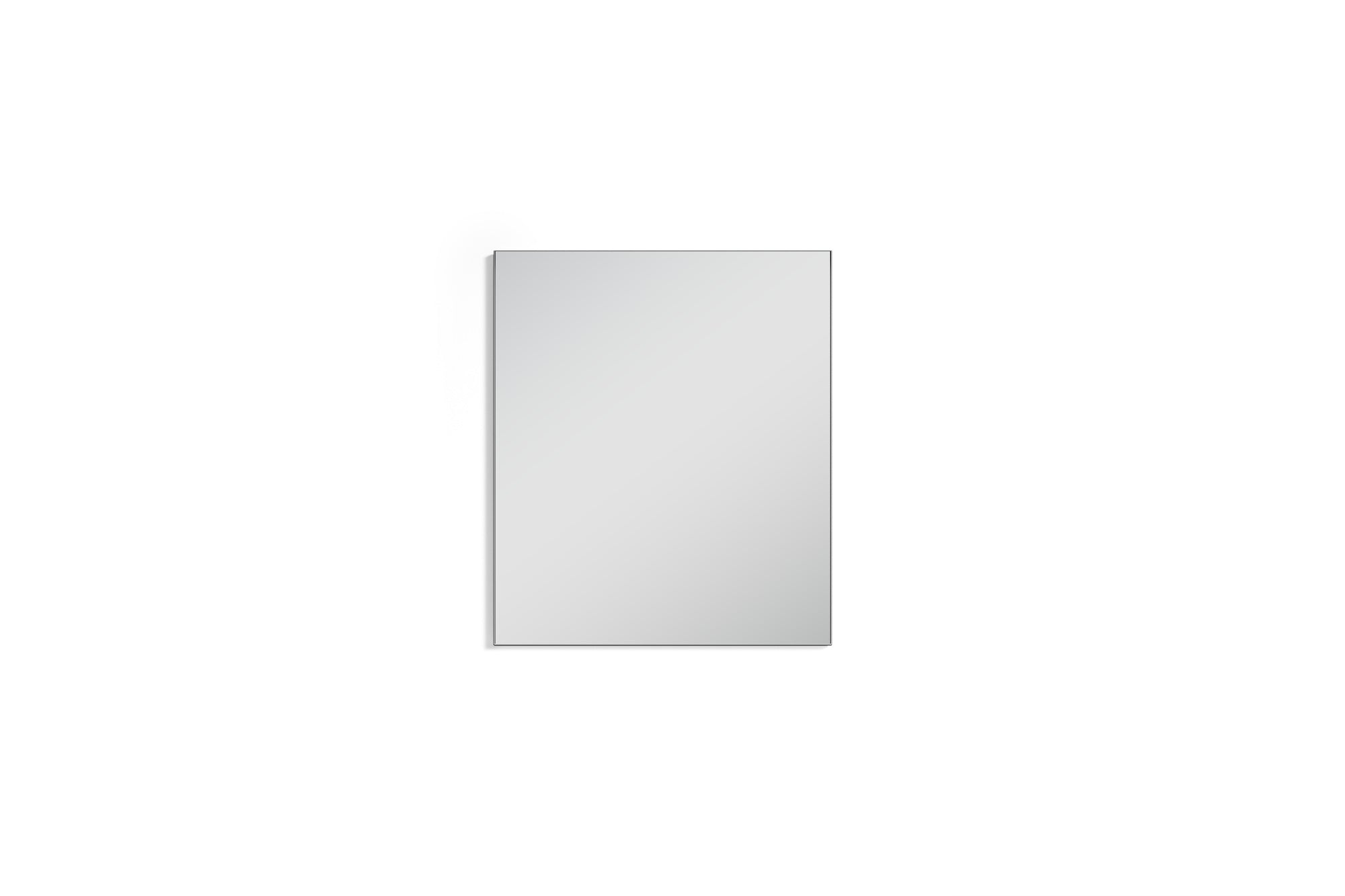 Wand-Spiegel JAKOB / Kante in anthrazit oder weiß / 60 x 70 cm / Zeitloser Hänge-Spiegel / Garderoben-Set / Flur / Badezimmer-Möbel / Moderner Designer Spiegel / B 60, H 70, T 2 cm