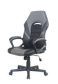 Chefsessel FREEZE / Gestell Kunststoff schwarz / Kunstleder schwarz - dunkelgrau oder weiß / Mesh / Wippmechanik / Sicherheitsklemmschutz / Gebremste Rollen / bis 110 KG / B 59 H 111,5-123,5 T 63,5cm