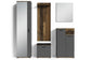 Wand-Spiegel JAKOB / Kante in anthrazit oder weiß / 60 x 70 cm / Zeitloser Hänge-Spiegel / Garderoben-Set / Flur / Badezimmer-Möbel / Moderner Designer Spiegel / B 60, H 70, T 2 cm