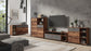 Sideboard JACKSON / Sideboard Old Wood Vintage mit Absetzung in Anthrazit / Kommode mit 2 Türen und 2 Schubkästen/ B 160, H 85, T 40 cm