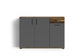 Kommode JAKOB / 3-trg. mit 1 Schubkasten / in Artisan Eiche (Eiche-Optik), weiß oder Old Wood (Altholz-Optik) / Sideboard / B 110, H 83,5, T35,5 cm