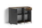 Kommode JAKOB / 3-trg. mit 1 Schubkasten / in Artisan Eiche (Eiche-Optik), weiß oder Old Wood (Altholz-Optik) / Sideboard / B 110, H 83,5, T35,5 cm