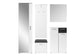 Wand-Spiegel JAKOB / Kante in anthrazit oder weiß / 60 x 70 cm / Zeitloser Hänge-Spiegel / Garderoben-Set / Flur / Badezimmer-Möbel / Moderner Designer Spiegel / B 60, H 70, T 2 cm