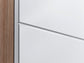 NEBRASKA Waschbeckenunterschrank, B 80 cm, in anthrazit, Eiche-Optik oder weiß