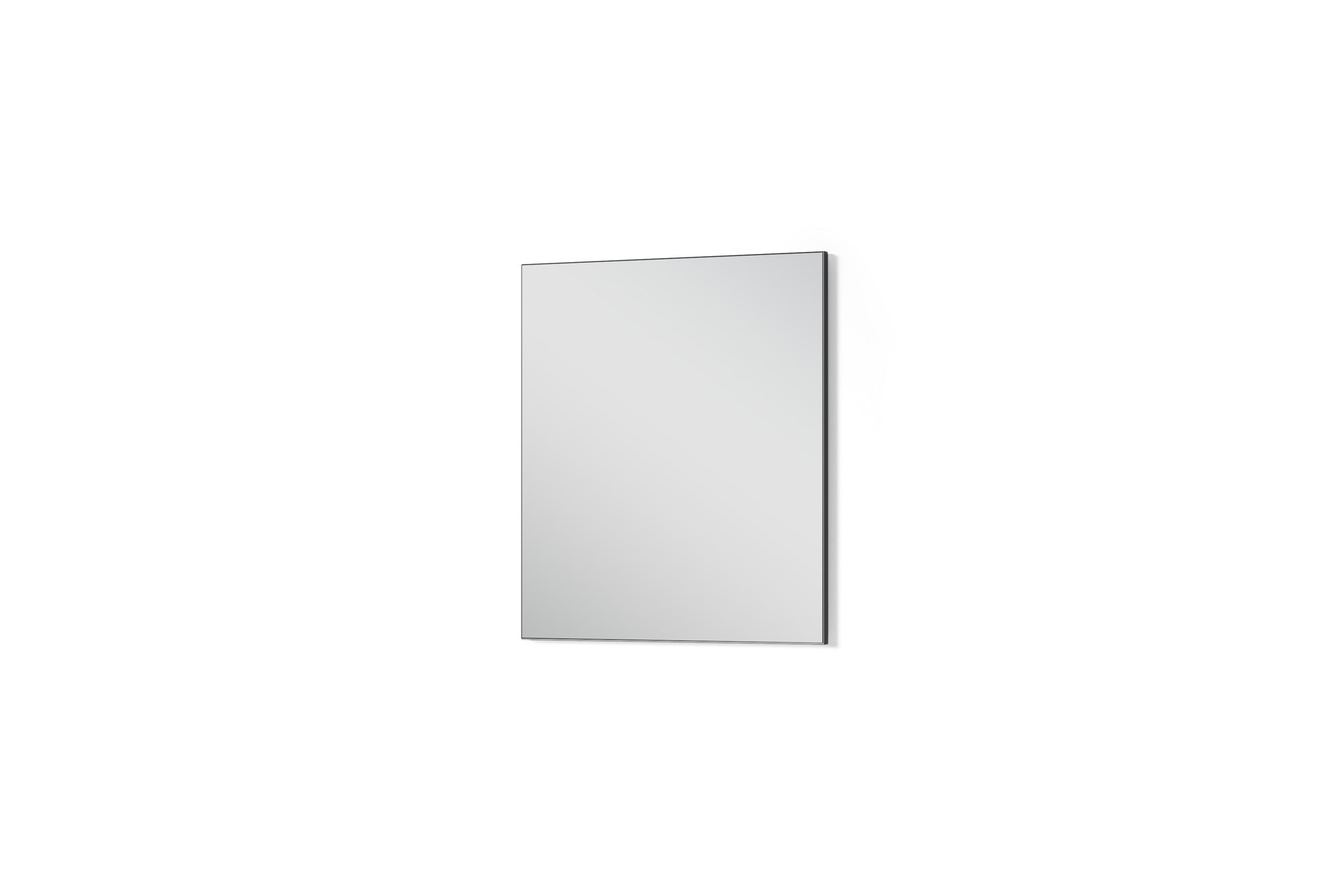 Wand-Spiegel JAKOB / Kante in anthrazit oder weiß / 60 x 70 cm / Zeitloser Hänge-Spiegel / Garderoben-Set / Flur / Badezimmer-Möbel / Moderner Designer Spiegel / B 60, H 70, T 2 cm