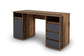 Schreibtisch LOBO / Arbeits-Tisch in weiß, Artisan Eiche (Eiche-Optik) oder Old Wood (Altholz-Optik) / Computer-Tisch mit 3 Schubladen, 1 Tür und 2 offenen Fächern / Große Arbeits-Fläche 138 x 55cm / Bürotisch / 138x75x55 cm (BxHxT)