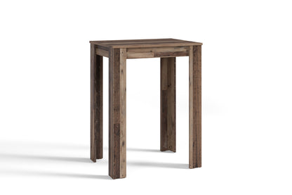 Bartisch Nele / Industrial-Look Küchentisch in Old Wood-Optik / Hoher Esstisch / 80 x 60, H 104 cm