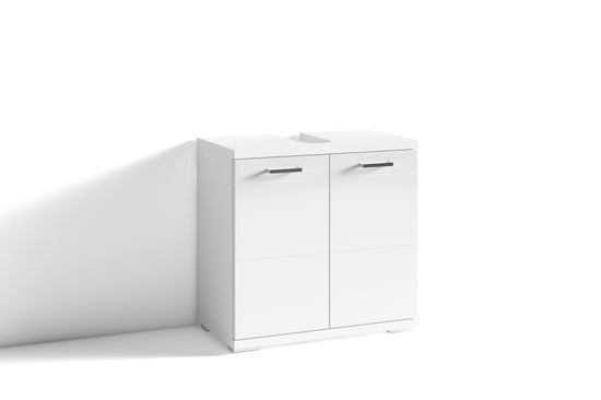 Waschbeckenunterschrank NEBRASKA / in anthrazit, Sonoma Eiche (Eiche-Optik) oder weiß / B 60, H 59, T 31,5 cm / 2-türig