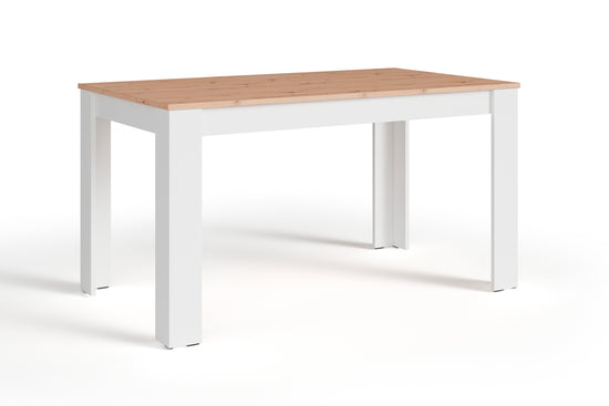 Esstisch NORI / Moderner Küchentisch in Eiche-Optik / Untergestell Melamin anthrazit oder weiß / Großer Tisch / Breite: 120, 140 oder 160 cm