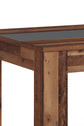 NORI Tisch, Breite 140 cm, Einlegeplatte schwarz/weiß, in Eiche-Optik, weiß oder Old-Wood-Optik