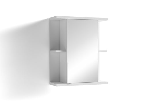 Badezimmer Spiegelschrank NEBRASKA mit Spiegeltür / Moderner, 1-türiger Spiegel Hängeschrank in anthrazit, Sonoma Eiche (Eiche-Optik) oder weiß / B 60, H 70, T 25m / mit viel Stauraum