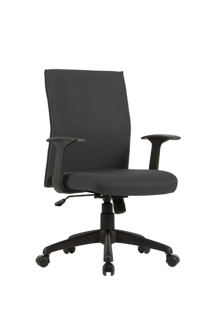 Chefsessel ROCKET Chefsessel / Kunststoff schwarz / Bezug Webstoff dunkelgrauschwarz, grün oder Cordstoff grau / Wippmechanik / Sicherheitsklemmschutz / Sicherheitsrollen / B 56, H 92,5-100,5,T 61,5 cm