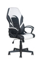 Chefsessel FREEZE / Gestell Kunststoff schwarz / Kunstleder schwarz - dunkelgrau oder weiß / Mesh / Wippmechanik / Sicherheitsklemmschutz / Gebremste Rollen / bis 110 KG / B 59 H 111,5-123,5 T 63,5cm