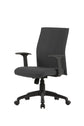 Chefsessel ROCKET Chefsessel / Kunststoff schwarz / Bezug Webstoff dunkelgrauschwarz, grün oder Cordstoff grau / Wippmechanik / Sicherheitsklemmschutz / Sicherheitsrollen / B 56, H 92,5-100,5,T 61,5 cm