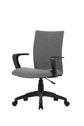 Chefsessel SIT / Kunststoff schwarz / Bezug Webstoff grau oder schwarz / Höhenverstellung /gebremste Sicherheitsrollen / B 55, H 86,5- 94, T 58,5 cm