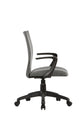 Chefsessel SIT / Kunststoff schwarz / Bezug Webstoff grau oder schwarz / Höhenverstellung /gebremste Sicherheitsrollen / B 55, H 86,5- 94, T 58,5 cm