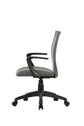 Chefsessel SIT / Kunststoff schwarz / Bezug Webstoff grau oder schwarz / Höhenverstellung /gebremste Sicherheitsrollen / B 55, H 86,5- 94, T 58,5 cm