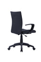 Chefsessel SIT / Kunststoff schwarz / Bezug Webstoff grau oder schwarz / Höhenverstellung /gebremste Sicherheitsrollen / B 55, H 86,5- 94, T 58,5 cm
