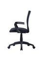 Chefsessel SIT / Kunststoff schwarz / Bezug Webstoff grau oder schwarz / Höhenverstellung /gebremste Sicherheitsrollen / B 55, H 86,5- 94, T 58,5 cm