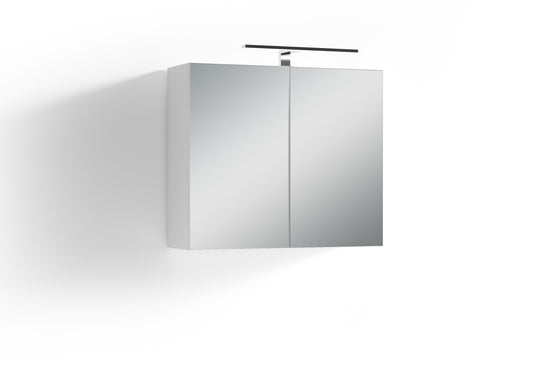 SPREE Spiegelschrank, Breite 70 cm, LED Beleuchtung, in weiß oder Eiche-Optik