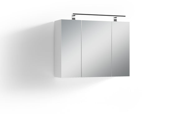 SPREE Spiegelschrank, Breite 80 cm, LED Beleuchtung, in weiß oder Eiche-Optik