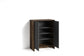 Schuhschrank BEN / Schuhkommode in Artisan Eiche (Eiche-Optik), Old Wood (Altholz-Optik) oder weiß/ kleine Flur-Kommode mit zwei Türen Einlegeböden / Sideboard klein / B 63, H 83, T 35 cm