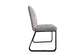 TALEA Stuhl, 2er-Set, Gestell Metall schwarz, Stoffbezug in dunkel-, hellgrau oder grau