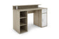 Schreibtisch DIEGO / Arbeits-Tisch mit viel Stauraum in Sonoma Eiche (Eiche-Optik), weiß, Old Wood (Altholz-Optik) / Computer-Tisch / 1 Schublade, 1 Tür, 3 offene Fächer / 120x88x55cm (BxHxT)