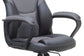 Chefsessel Matteo / Gaming-Chair bis 110 kg belastbar / Kunststoff & Kunstleder schwarz / Armlehnen gepolstert/ Applikation Mesh rot, weiß oder grau / Sicherheitsrollen / B 60, H 103-113, T 65 cm