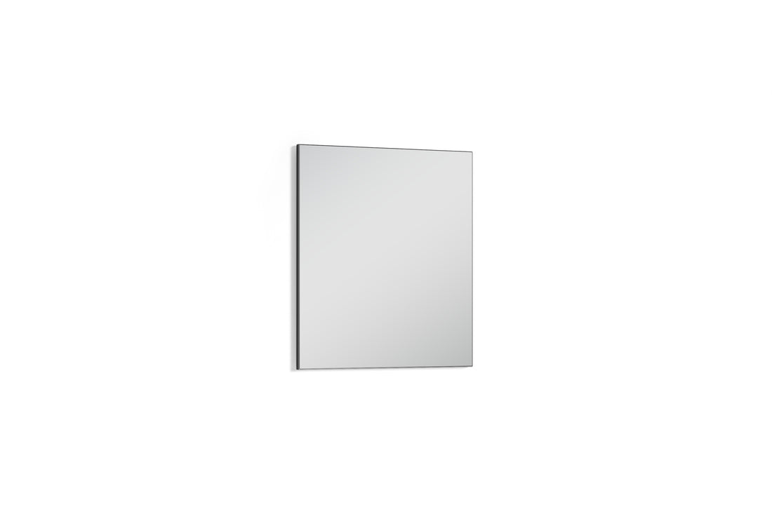 Wand-Spiegel JAKOB / Kante in anthrazit oder weiß / 60 x 70 cm / Zeitloser Hänge-Spiegel / Garderoben-Set / Flur / Badezimmer-Möbel / Moderner Designer Spiegel / B 60, H 70, T 2 cm